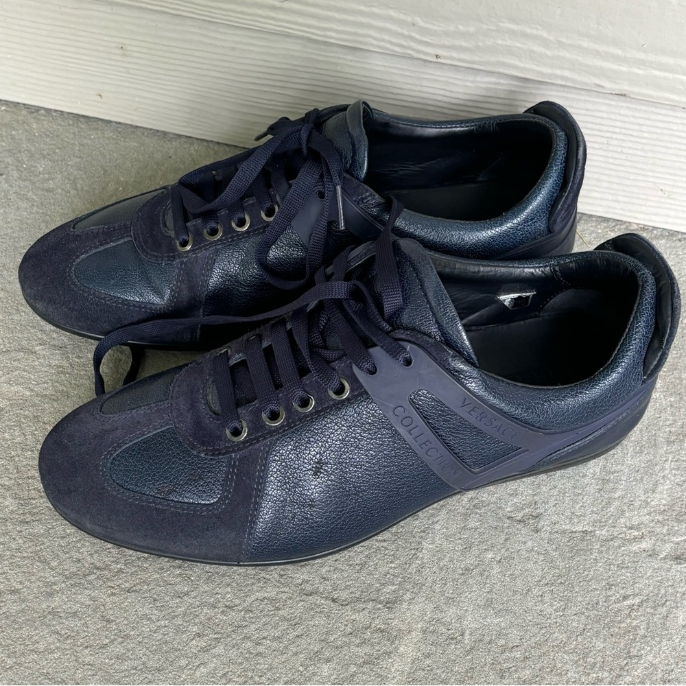 Versace Navy Blue Men's Sneakers